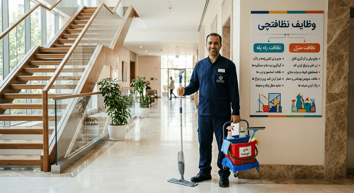 وظایف نظافچی منزل در نظام اباد با پاکیزک