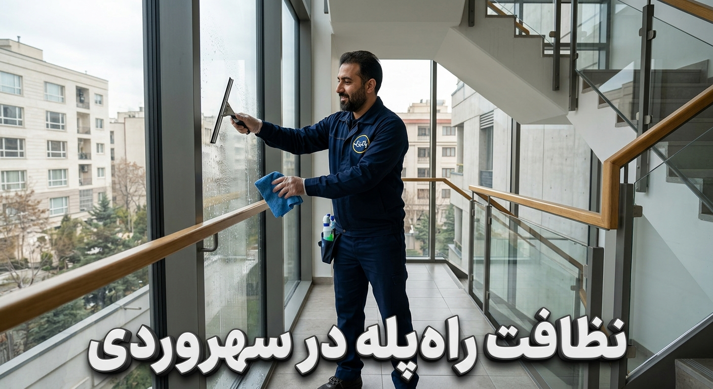 نظافت راه پله سهرودی