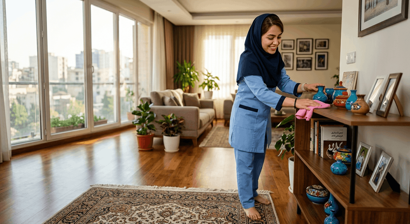 نظافتچی خانم در کامرانیه