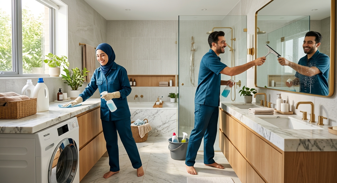 نظافتچی آقا و خانم در تجریش