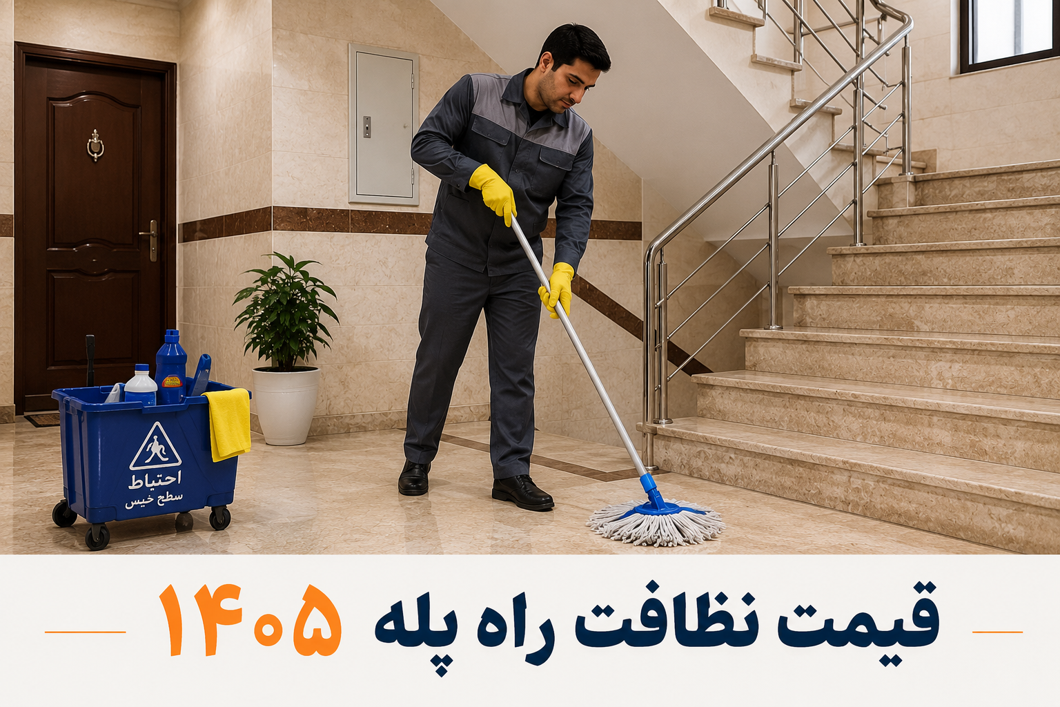 قیمت نظافت راه پله 1405