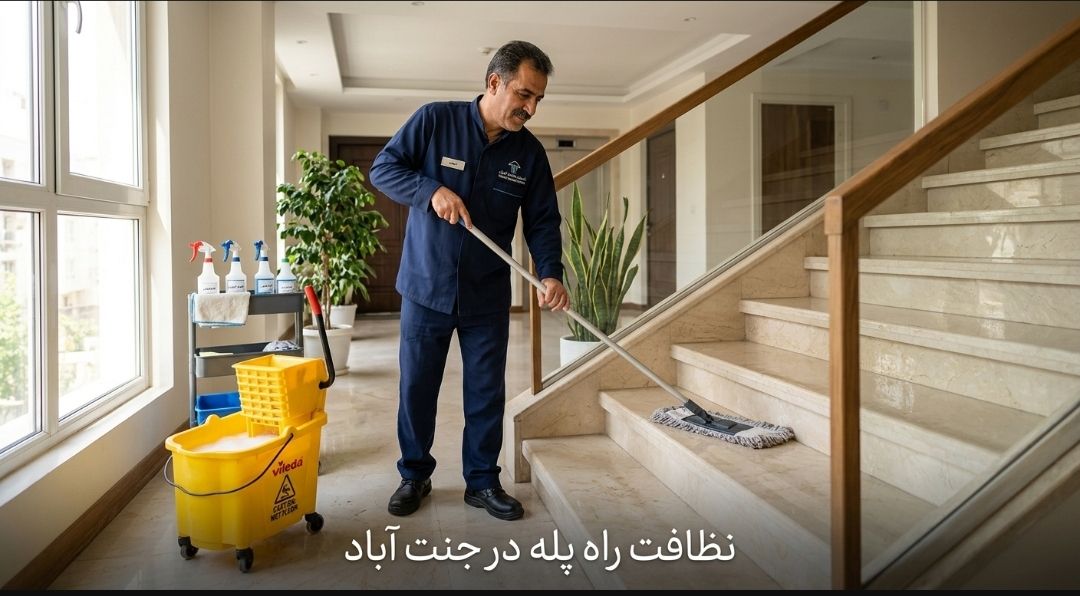 نظافت راه پله درجنت آباد