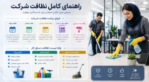 انواع برنامه نظافت شرکت