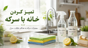 تمیز کردن خانه با سرکه